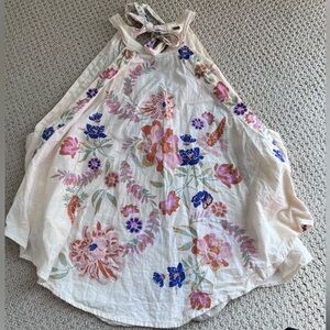 Free People Emily Print Halter Tank